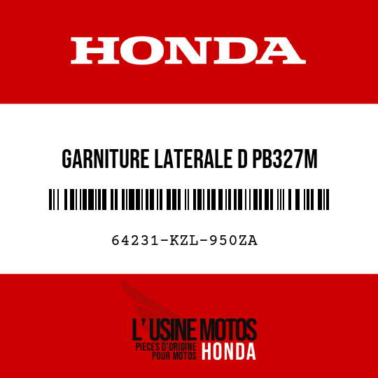 image de 64231-KZL-950ZA GARNITURE LATERALE D PB327M