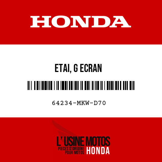 image de 64234-MKW-D70 ETAI, G ECRAN