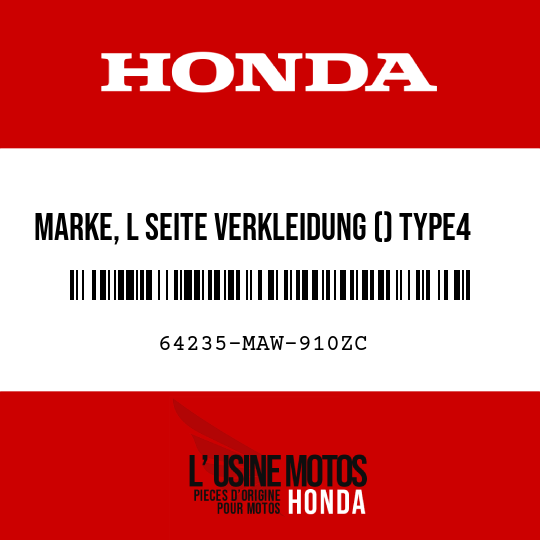 image de 64235-MAW-910ZC MARKE, L SEITE VERKLEIDUNG () TYPE4 (TYPE4 )