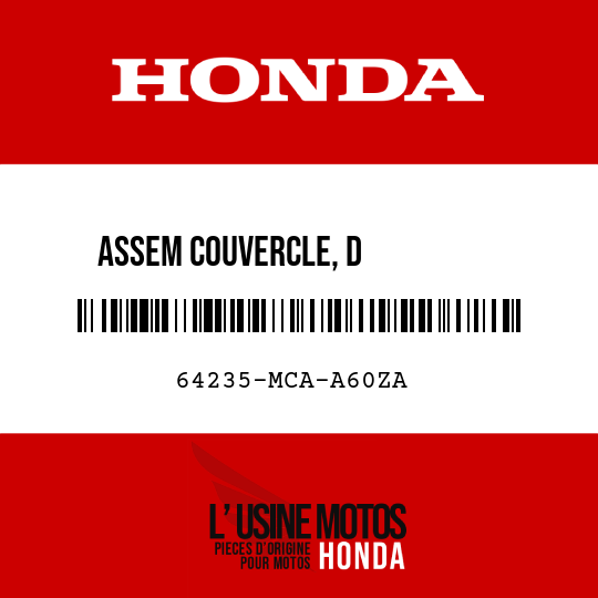 image de 64235-MCA-A60ZA ASSEM COUVERCLE, D          HAUT-PARLEUR NH1 