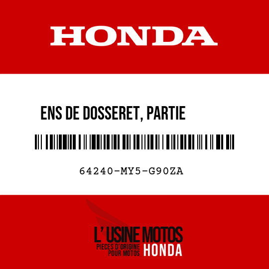 image de 64240-MY5-G90ZA ENS DE DOSSERET, PARTIE      SUPERIEURE AV G (WL) TYPE4 