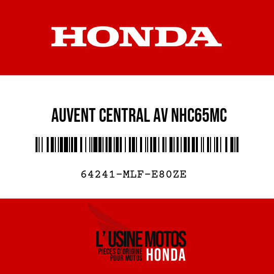 image de 64241-MLF-E80ZE AUVENT CENTRAL AV NHC65MC