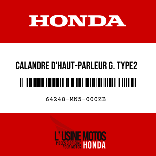 image de 64248-MN5-000ZB CALANDRE D'HAUT-PARLEUR G. TYPE2