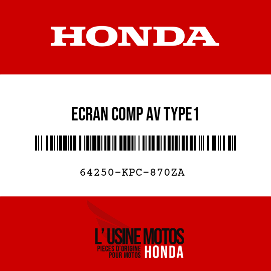 image de 64250-KPC-870ZA ECRAN COMP AV TYPE1