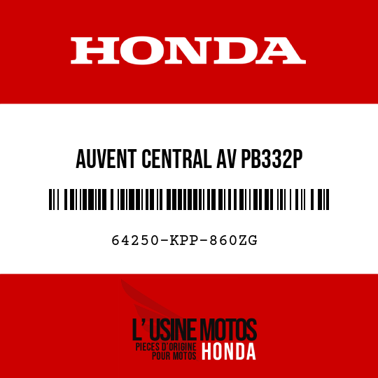 image de 64250-KPP-860ZG AUVENT CENTRAL AV PB332P 