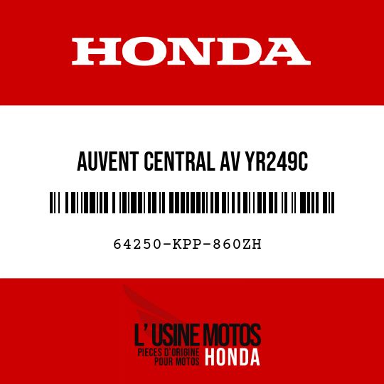 image de 64250-KPP-860ZH AUVENT CENTRAL AV YR249C 
