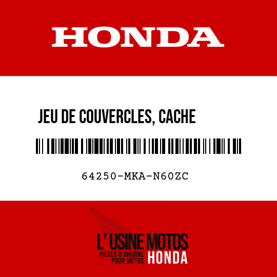 image de 64250-MKA-N60ZC JEU DE COUVERCLES, CACHE      LATERAL D (WL) TYPE3