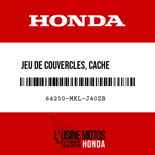 image de 64250-MKL-J40ZB JEU DE COUVERCLES, CACHE      LATERAL D (WL) TYPE1