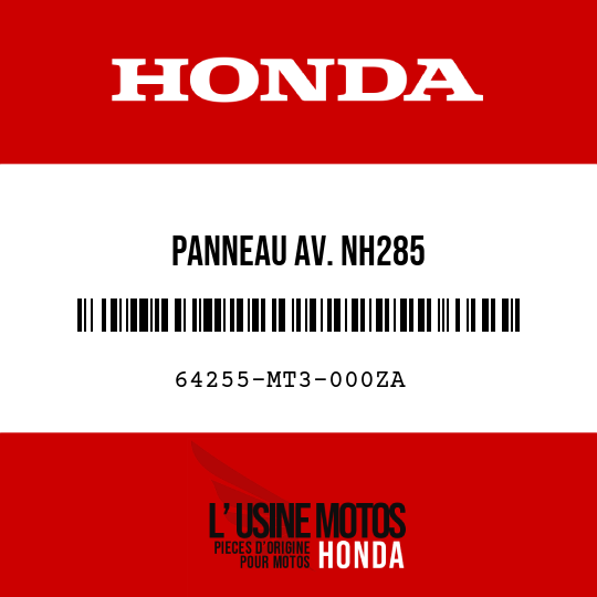 image de 64255-MT3-000ZA PANNEAU AV. NH285 
