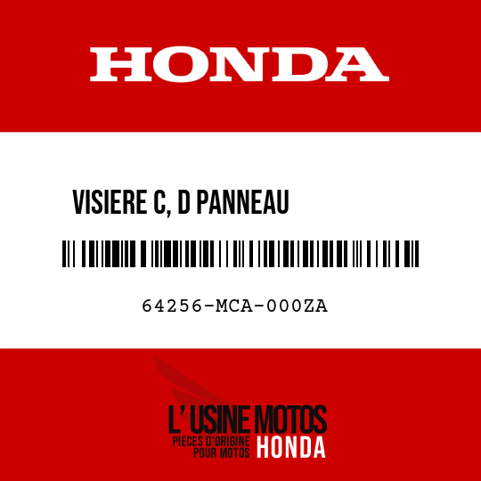 image de 64256-MCA-000ZA VISIERE C, D PANNEAU         INDICATEUR NH105