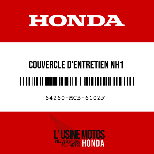 image de 64260-MCB-610ZF COUVERCLE D'ENTRETIEN NH1 