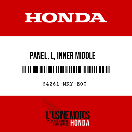 image de 64261-MKY-E00 PANEL, L, INNER MIDDLE