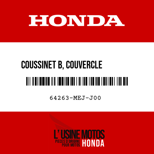 image de 64263-MEJ-J00 COUSSINET B, COUVERCLE        INDICATEUR