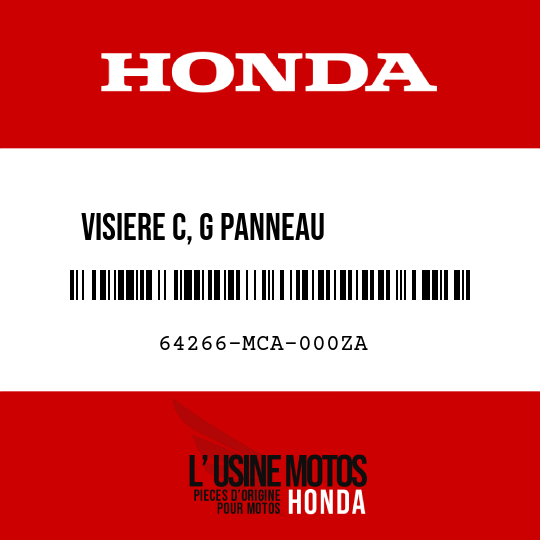 image de 64266-MCA-000ZA VISIERE C, G PANNEAU         INDICATEUR NH105
