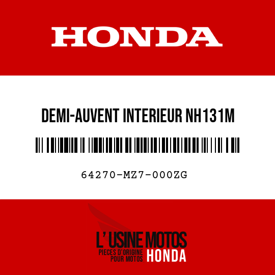 image de 64270-MZ7-000ZG DEMI-AUVENT INTERIEUR NH131M 