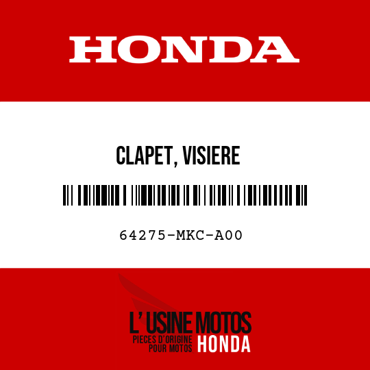 image de 64275-MKC-A00 CLAPET, VISIERE