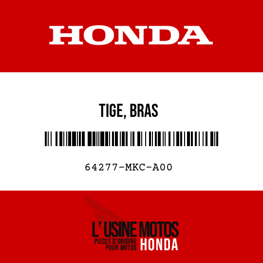 image de 64277-MKC-A00 TIGE, BRAS