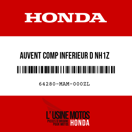 image de 64280-MAM-000ZL AUVENT COMP INFERIEUR D NH1Z 