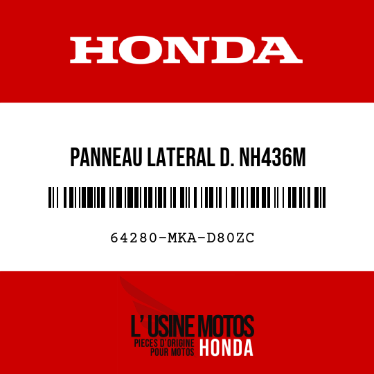 image de 64280-MKA-D80ZC PANNEAU LATERAL D. NH436M