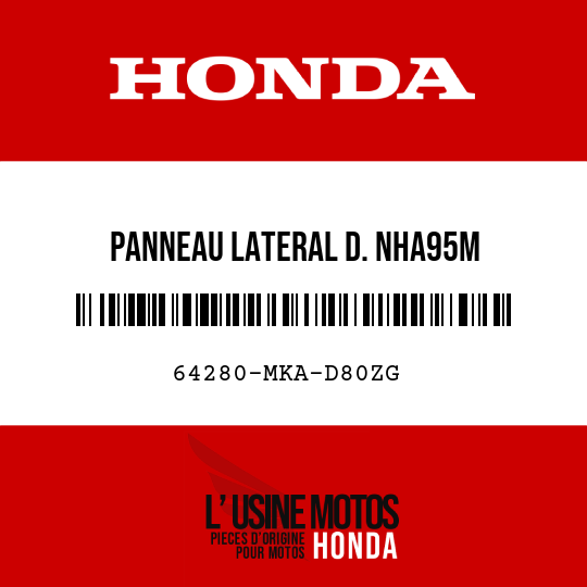 image de 64280-MKA-D80ZG PANNEAU LATERAL D. NHA95M