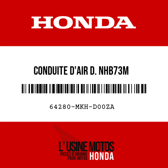 image de 64280-MKH-D00ZA CONDUITE D'AIR D. NHB73M