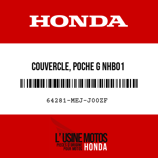 image de 64281-MEJ-J00ZF COUVERCLE, POCHE G NHB01 