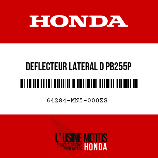 image de 64284-MN5-000ZS DEFLECTEUR LATERAL D PB255P 