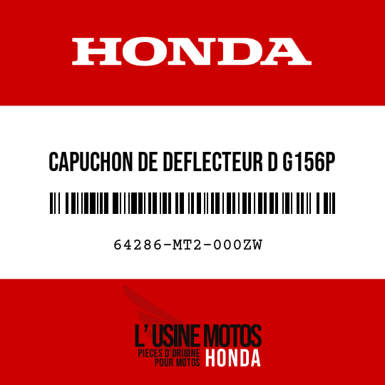 image de 64286-MT2-000ZW CAPUCHON DE DEFLECTEUR D G156P 