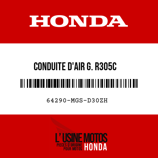 image de 64290-MGS-D30ZH CONDUITE D'AIR G. R305C