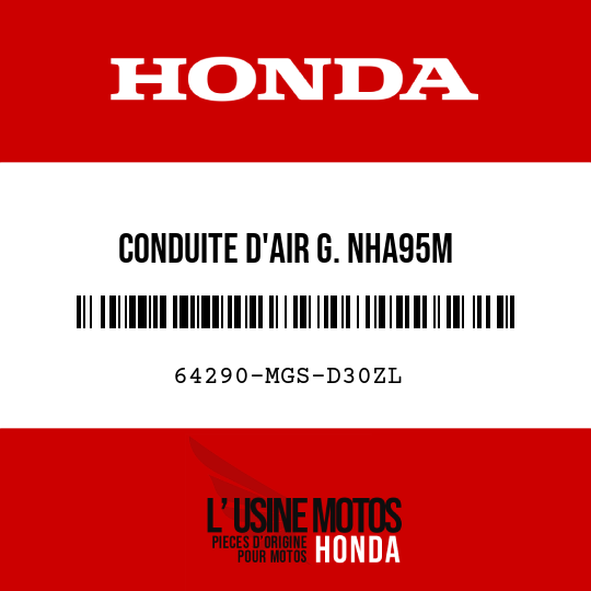image de 64290-MGS-D30ZL CONDUITE D'AIR G. NHA95M