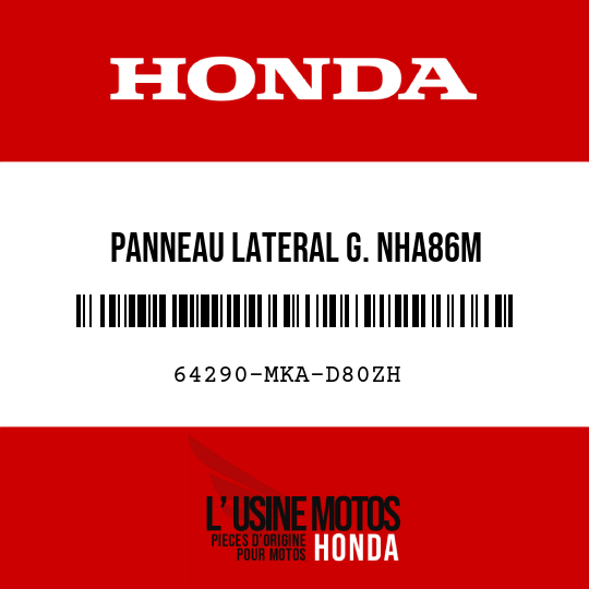image de 64290-MKA-D80ZH PANNEAU LATERAL G. NHA86M