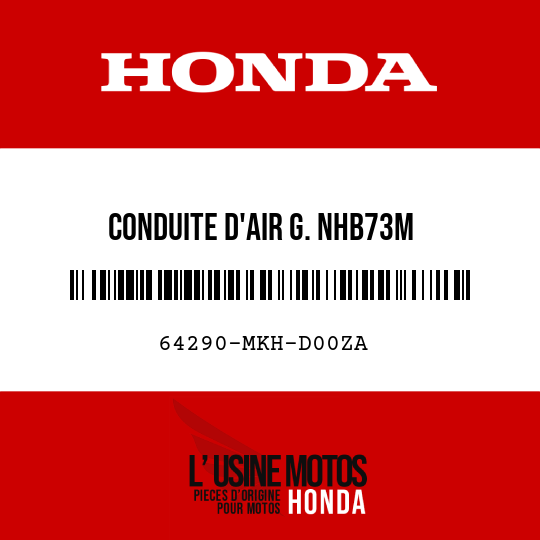 image de 64290-MKH-D00ZA CONDUITE D'AIR G. NHB73M