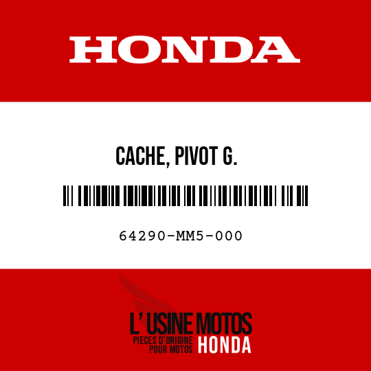 image de 64290-MM5-000 CACHE, PIVOT G.