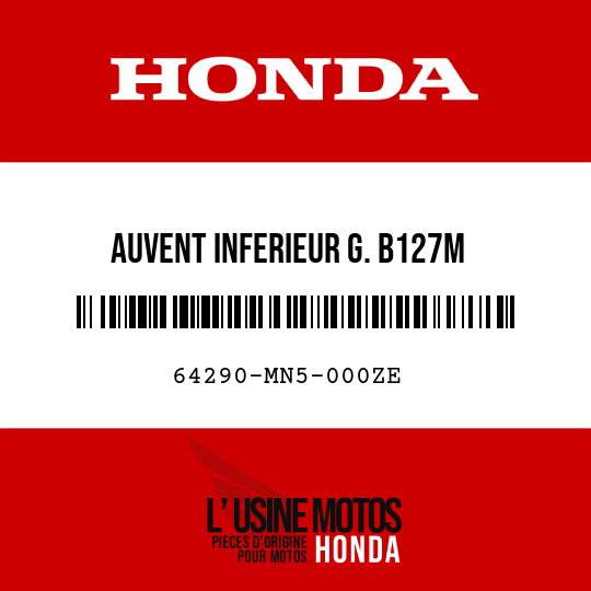image de 64290-MN5-000ZE AUVENT INFERIEUR G. B127M 