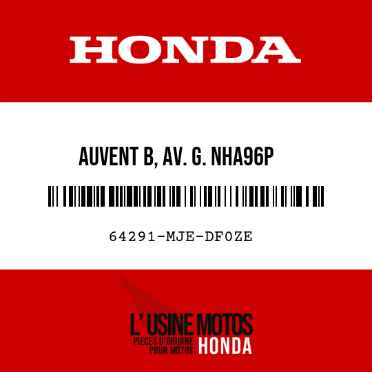 image de 64291-MJE-DF0ZE AUVENT B, AV. G. NHA96P