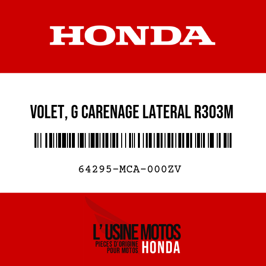 image de 64295-MCA-000ZV VOLET, G CARENAGE LATERAL R303M 