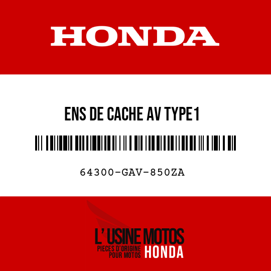 image de 64300-GAV-850ZA ENS DE CACHE AV TYPE1