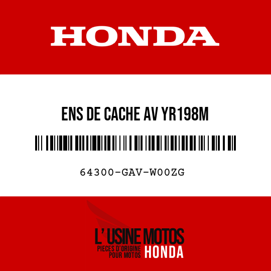 image de 64300-GAV-W00ZG ENS DE CACHE AV YR198M 