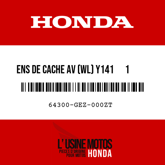 image de 64300-GEZ-000ZT ENS DE CACHE AV (WL) Y141      1 