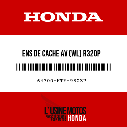 image de 64300-KTF-980ZP ENS DE CACHE AV (WL) R320P
