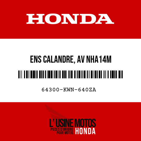 image de 64300-KWN-640ZA ENS CALANDRE, AV NHA14M
