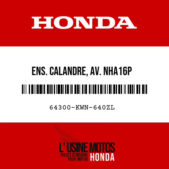 image de 64300-KWN-640ZL ENS. CALANDRE, AV. NHA16P