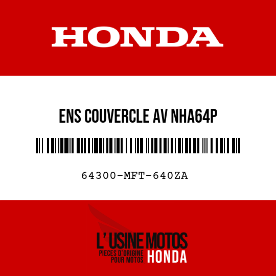 image de 64300-MFT-640ZA ENS COUVERCLE AV NHA64P 