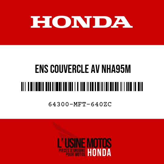 image de 64300-MFT-640ZC ENS COUVERCLE AV NHA95M 