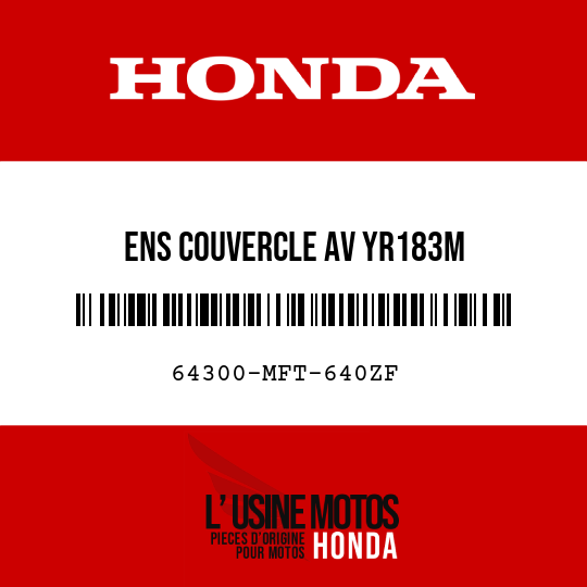 image de 64300-MFT-640ZF ENS COUVERCLE AV YR183M
