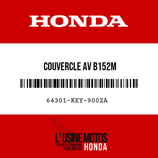 image de 64301-KEY-900ZA COUVERCLE AV B152M 