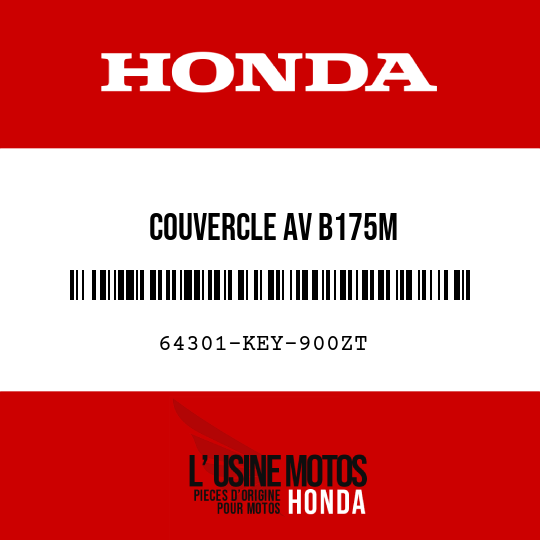 image de 64301-KEY-900ZT COUVERCLE AV B175M 
