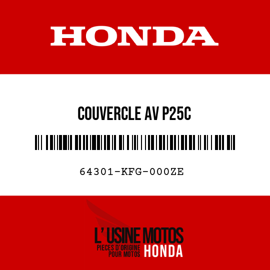 image de 64301-KFG-000ZE COUVERCLE AV P25C 