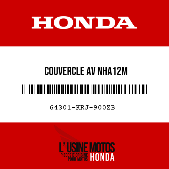 image de 64301-KRJ-900ZB COUVERCLE AV NHA12M 