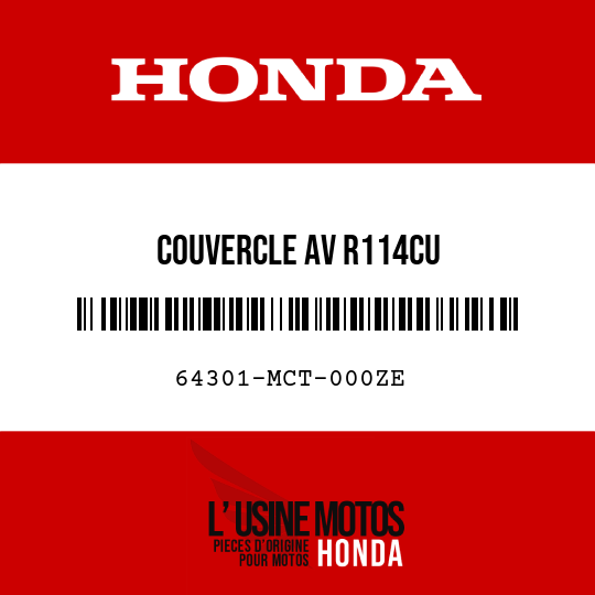 image de 64301-MCT-000ZE COUVERCLE AV R114CU 